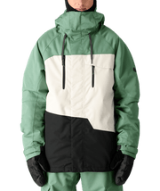 686 Mens Geo Insulated Jacket Cypress Limestone Colorblock
