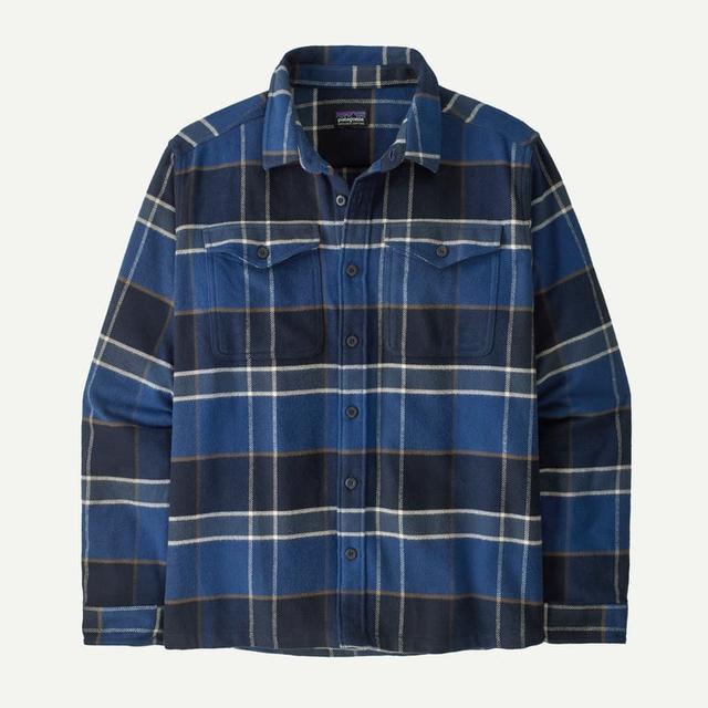 Patagonia Ms Fjord Flannel Shirt Hibernate: Sunken Blue