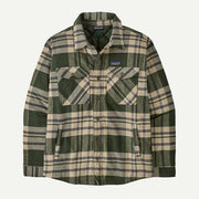 Patagonia Ms LW Insulated Fjord Flannel Shirt Ashore: Old Growth Green