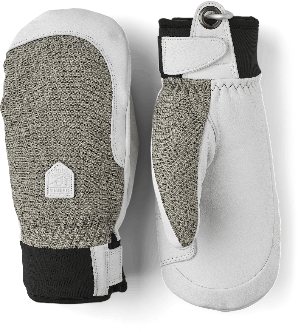 Hestra Army Leather Patrol Womens Mitten Light grey