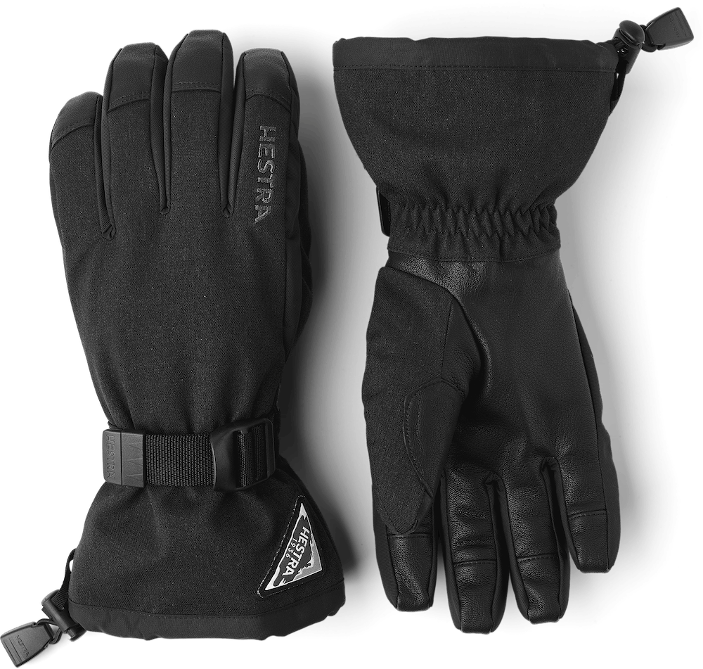 Hestra Powder Gauntlet Glove Black