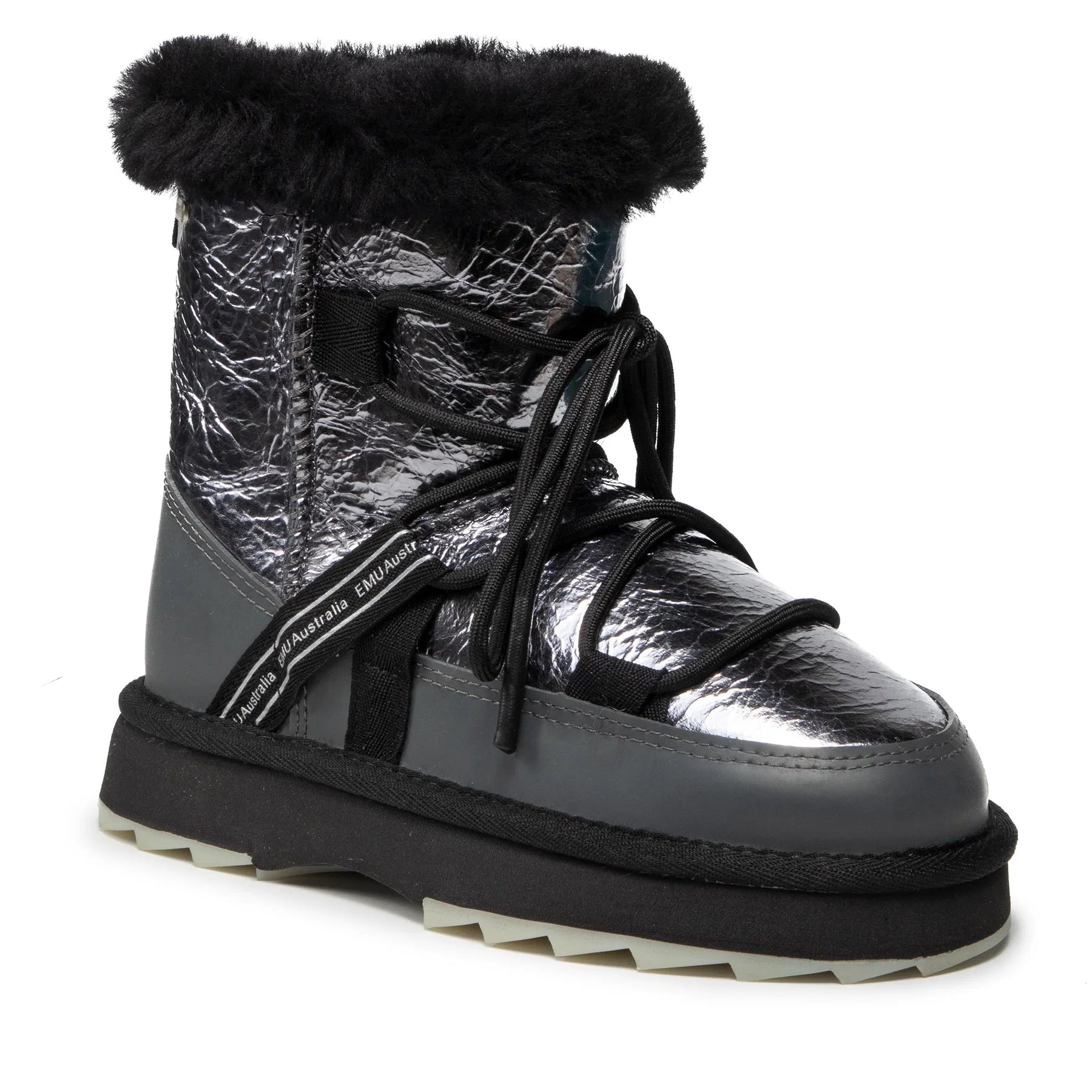 Emu Australia Emu Ladies Blurred Boots Dark Silver