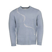 Jack & Sage Youth Blue Sky Pow Sweater in Frosty Gray, front