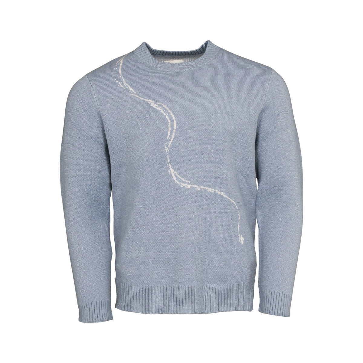 Jack & Sage Youth Blue Sky Pow Sweater in Frosty Gray, front