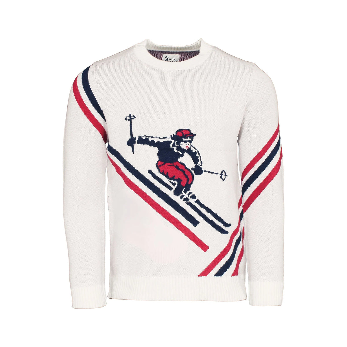 Jack & Sage Youth Retro Ripper Sweater in Frosty Gray, front