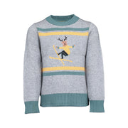 Jack & Sage Youth Shredder Sweater in Frosty Gray, front