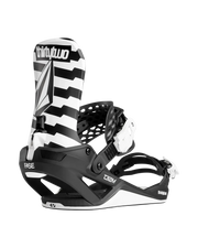 ThirtyTwo T32M Volcom FASE 2027 in VOLCOM BLACK/WHITE, front three-quarter binding view