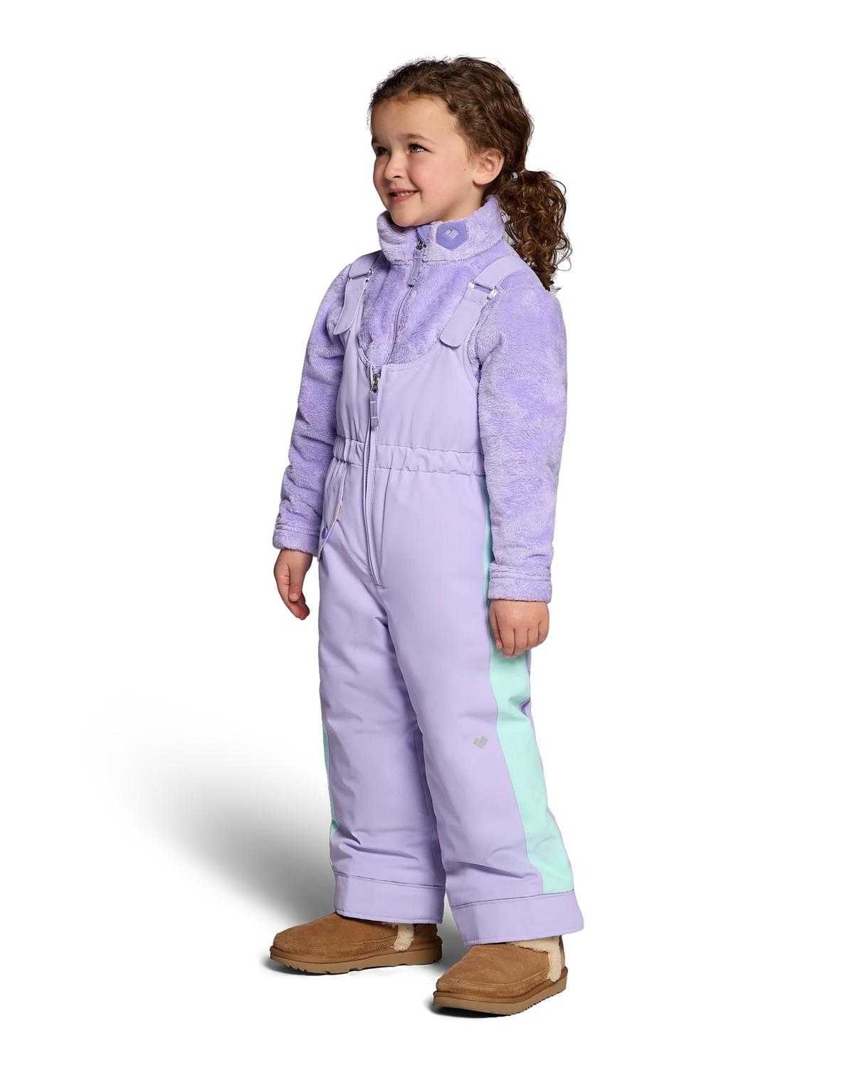 Obermeyer Snoverall Stripe Bib Pant in Pwr Play, side