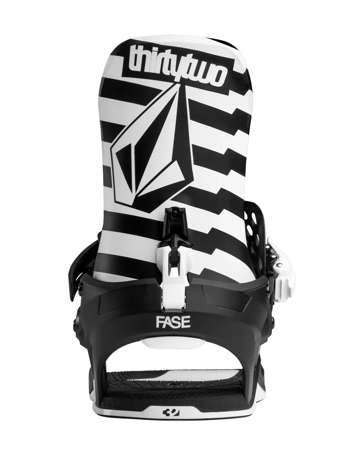 ThirtyTwo T32M Volcom FASE 2027 in VOLCOM BLACK/WHITE, back binding view