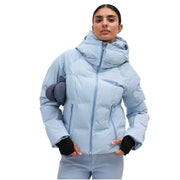 Halfdays Georgie Jacket in Blue Fog, on-body front