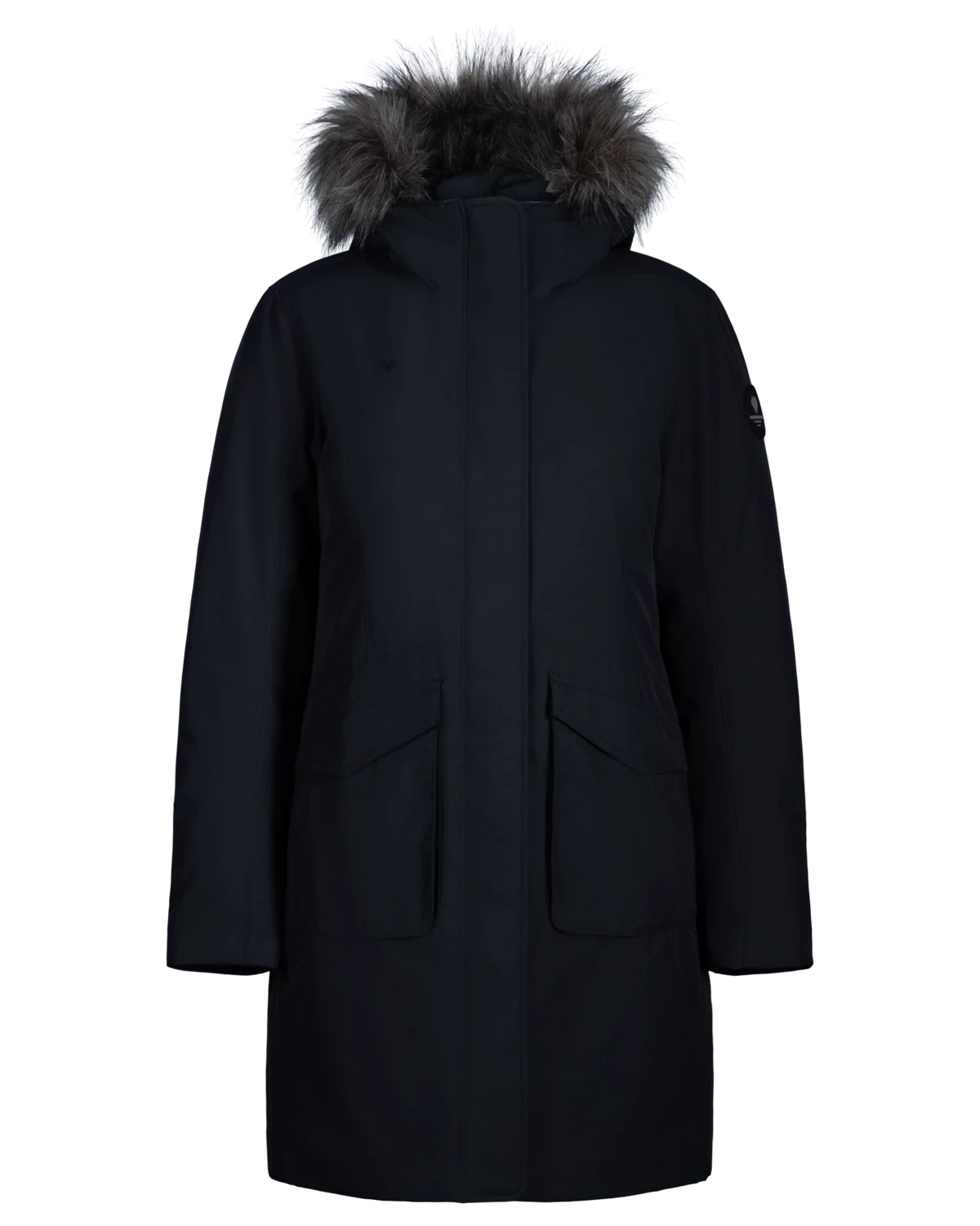 Obermeyer Sojourner Down Jacket in Black, front