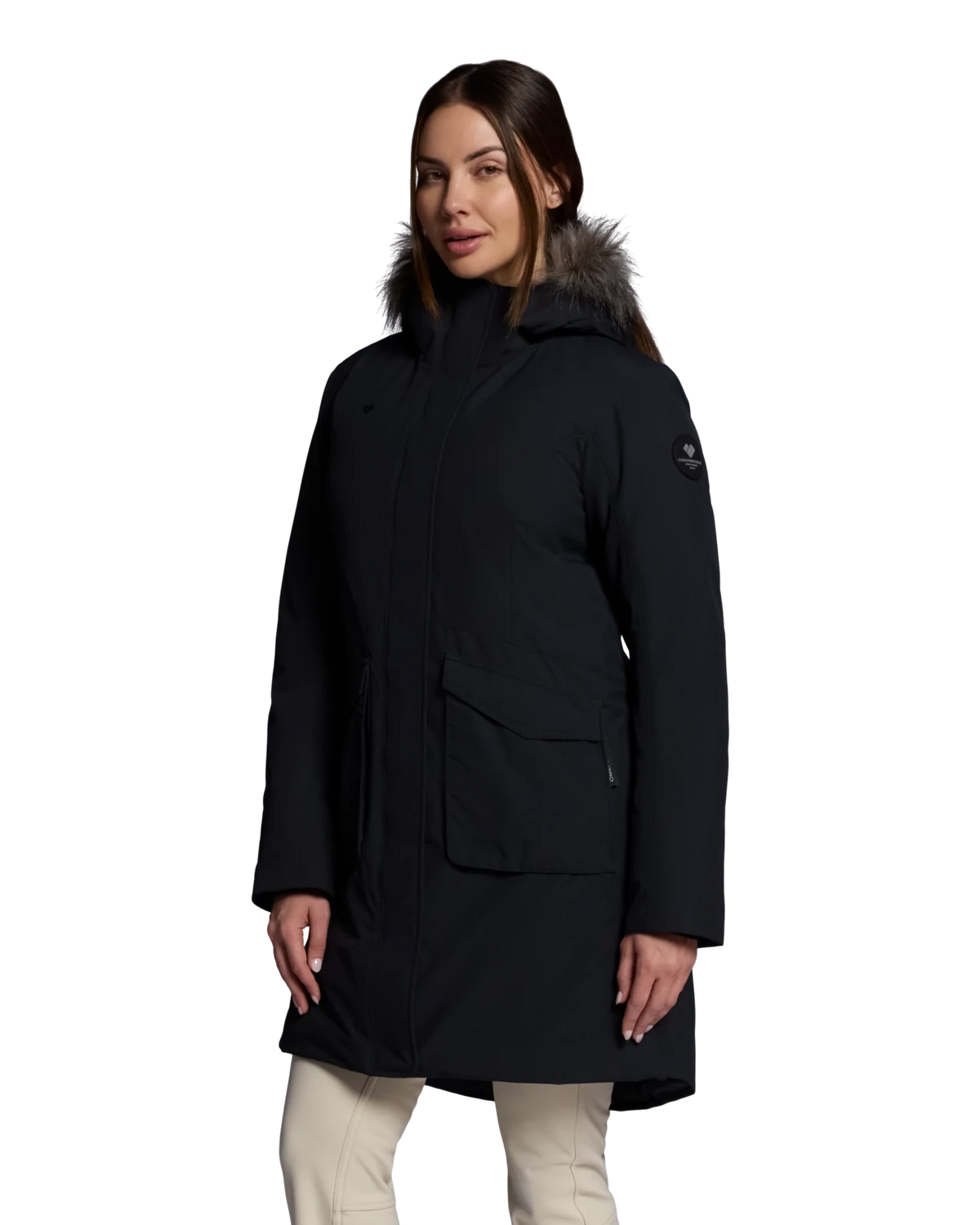 Obermeyer Sojourner Down Jacket in Black, side