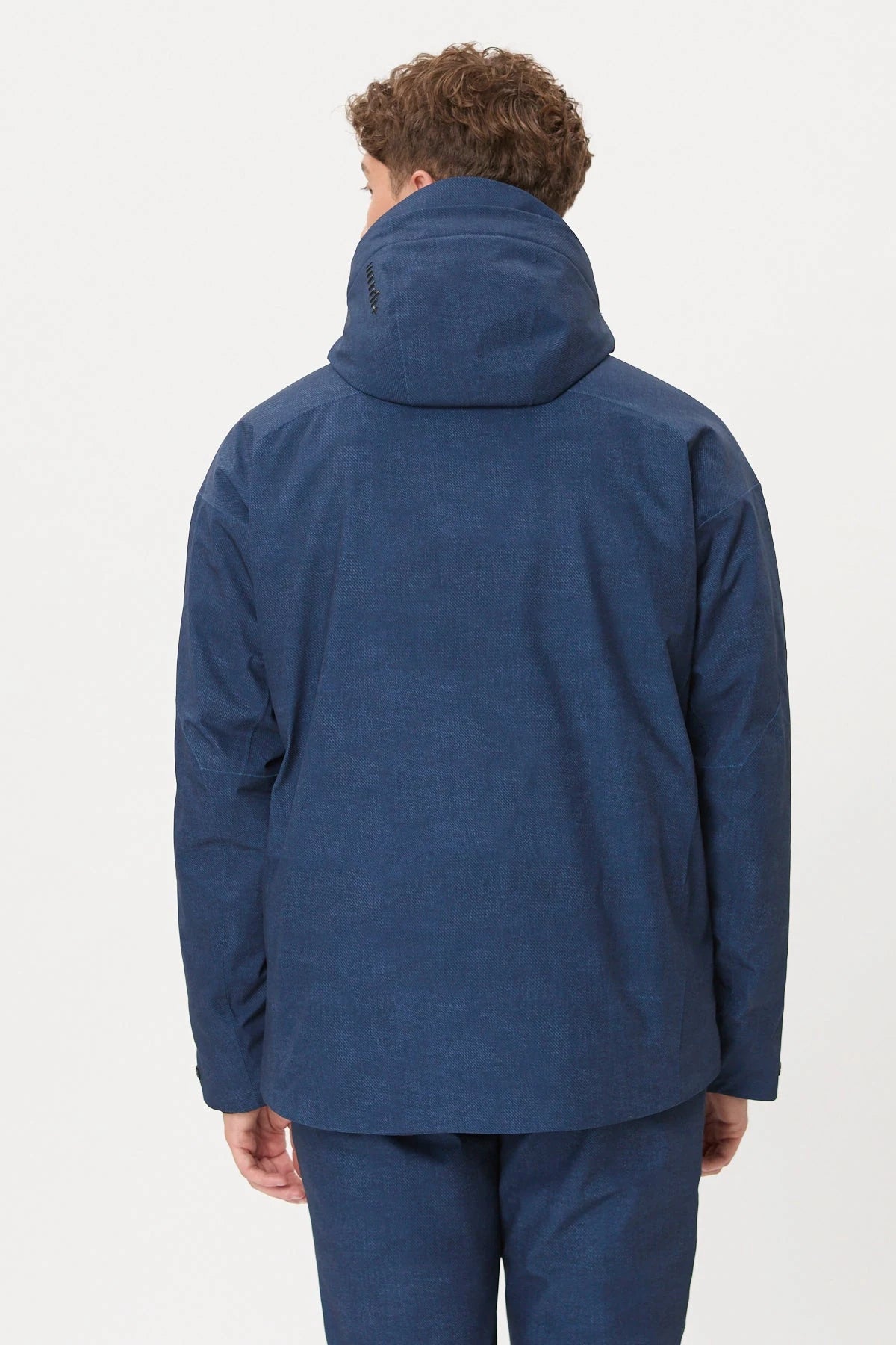 rh+ Joyride Jacket in Blue Denim, back view