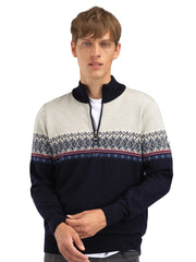Dale of Norway Hovden Mens Sweater in Navy Blueshadow Indigo