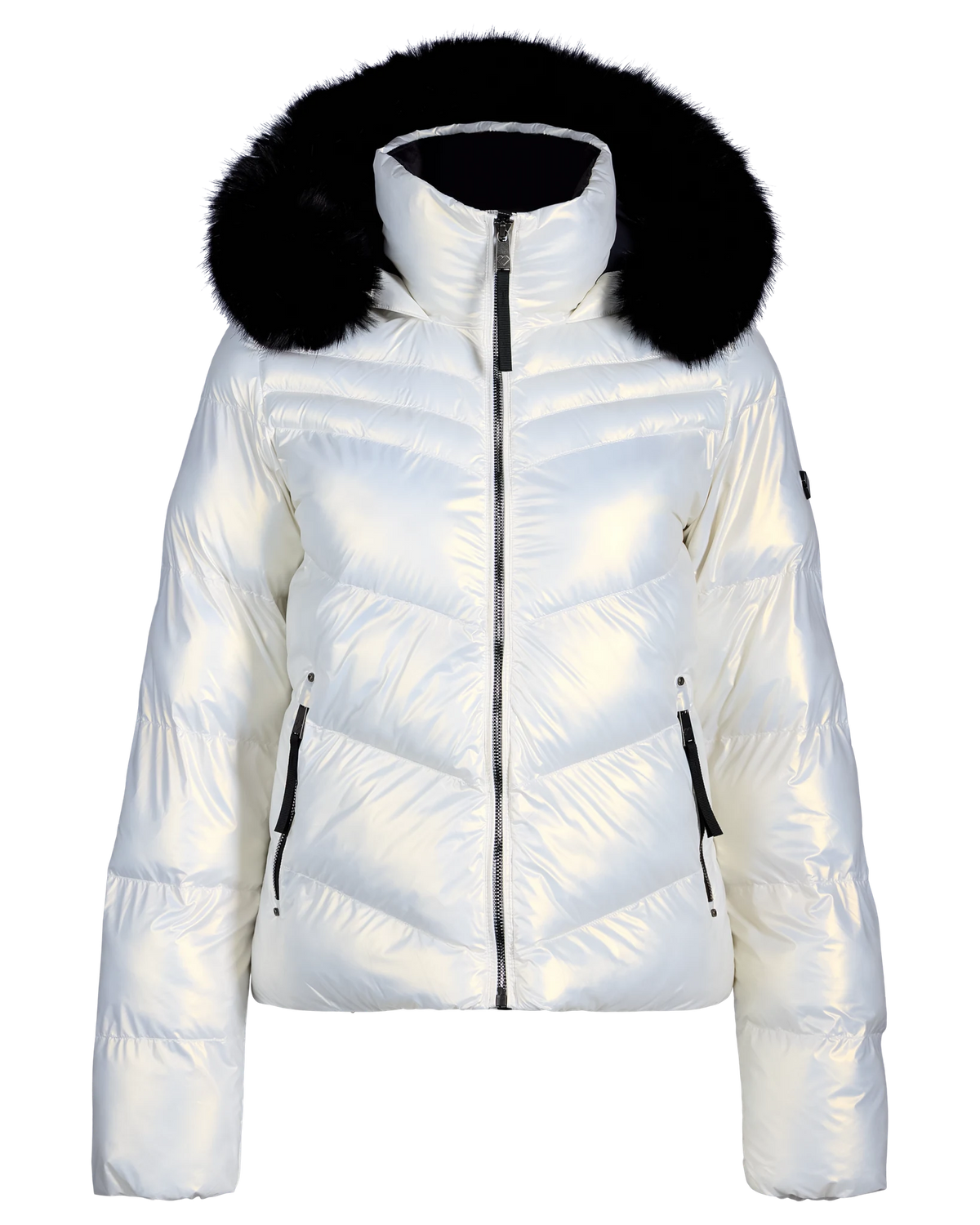 Obermeyer Bombshell Luxe Jacket in White, front