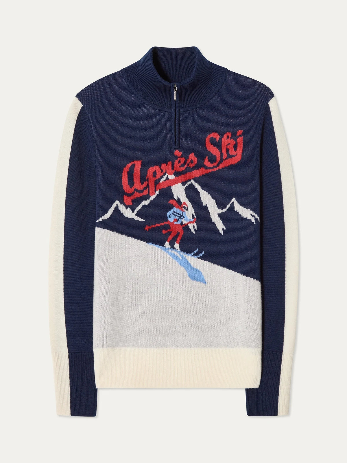 We Norwegians AfterSki ZipUp Women's in Navy blue, front product view