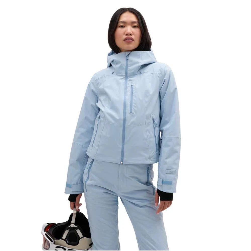 Halfdays Lawrence Jacket 2.0 in Blue Fog, on-body front