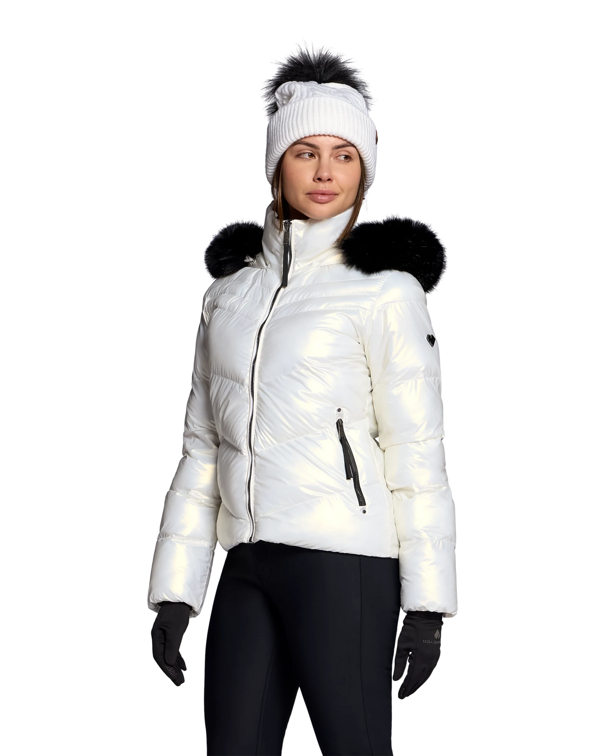 Obermeyer Bombshell Luxe Jacket in White, side