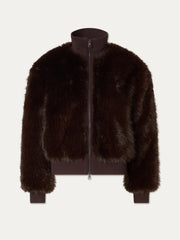 We Norwegians Dovre Jacket Women's in Brown, front product view