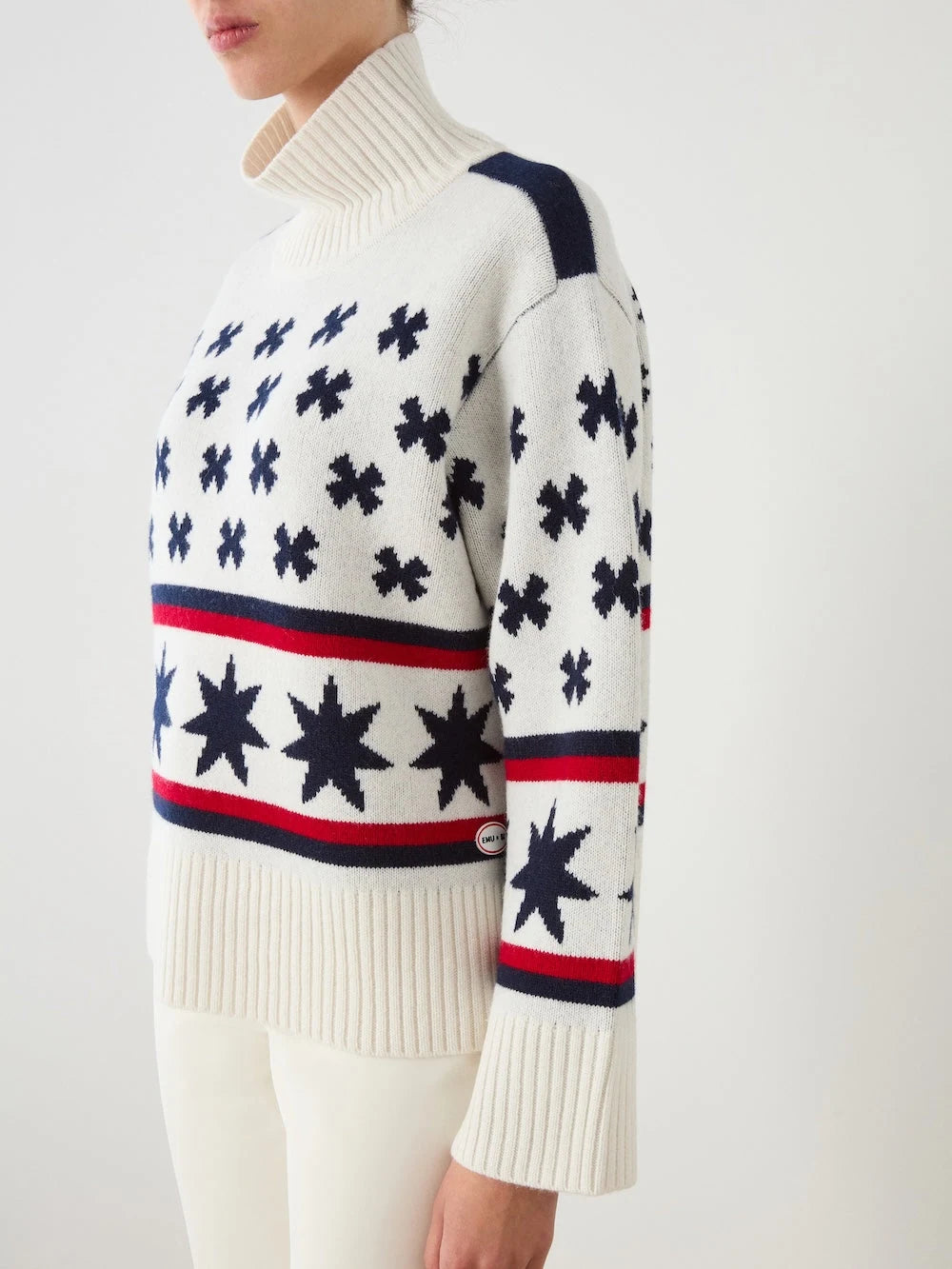 We Norwegians EMU x WN Sweater Women's in Off white, detail view