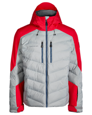 Obermeyer Braun Quilted Jacket in Roma Red, front