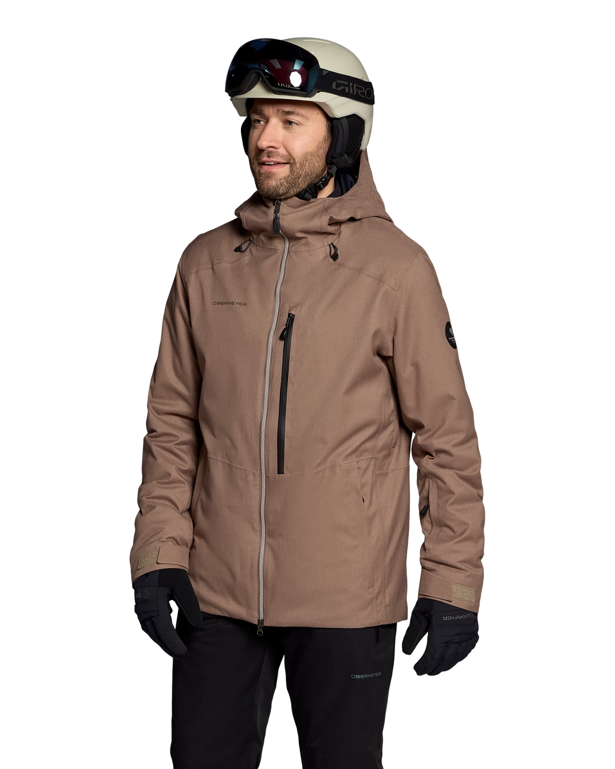 Obermeyer Alpin Jacket in Mushroom, side