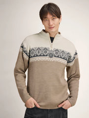 Dale of Norway Moritz Mens Sweater in Mountainstone Sand