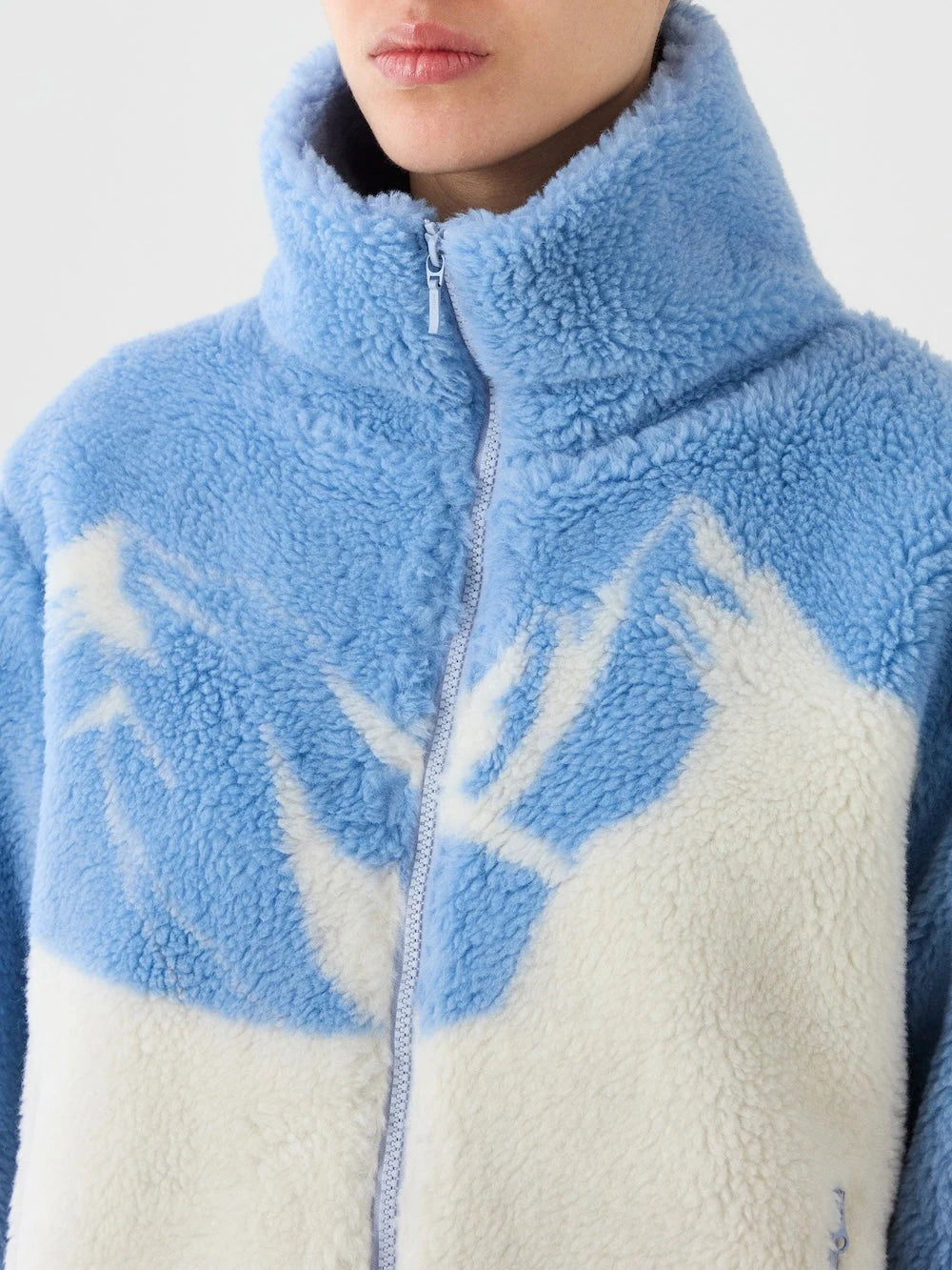 We Norwegians Snowmass Jacket Women's in Light blue, detail view