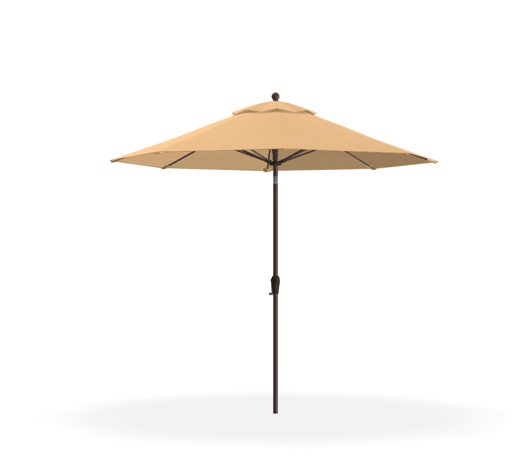 Frankford Umbrellas Monterey 9 Auto Tilt Umbrella Desert Bronze / Beige