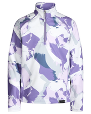 Obermeyer T Oly Baselayer Zip Top in Misty Camo, front
