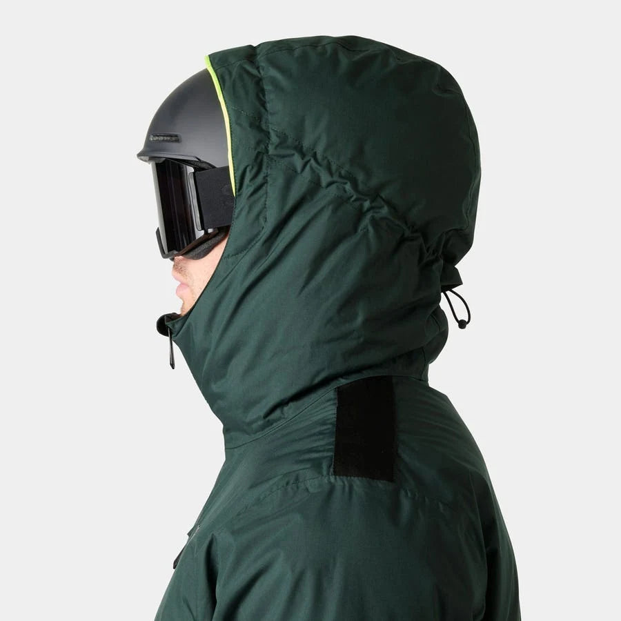 Helly Hansen Kvitfjell Race Puffy Jacket in Dark Jungle, detail