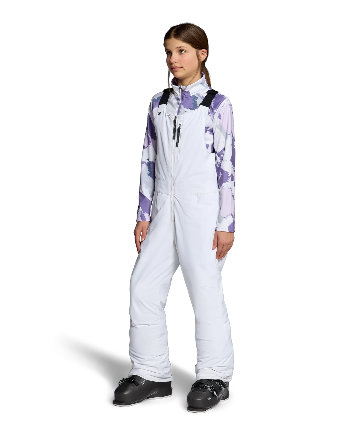 Obermeyer Suzy Q Bib Pant in White, side