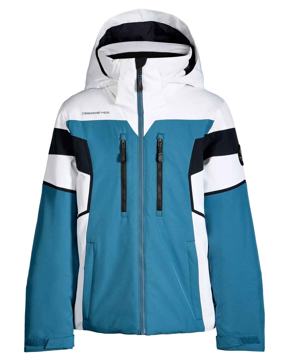 Obermeyer Mach 17 Jacket in Indy Blue, front