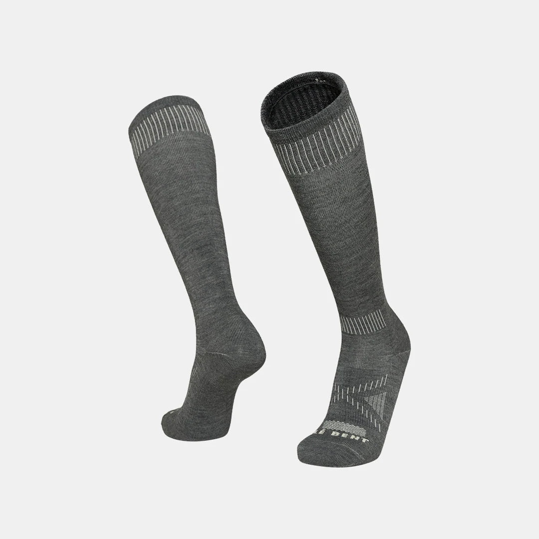 Le Bent The Fit Zero Cushion Snow Sock in Dark Heather Grey, product view