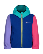 Obermeyer Comfy Cozy Fleece Jacket in Blue Depth, front