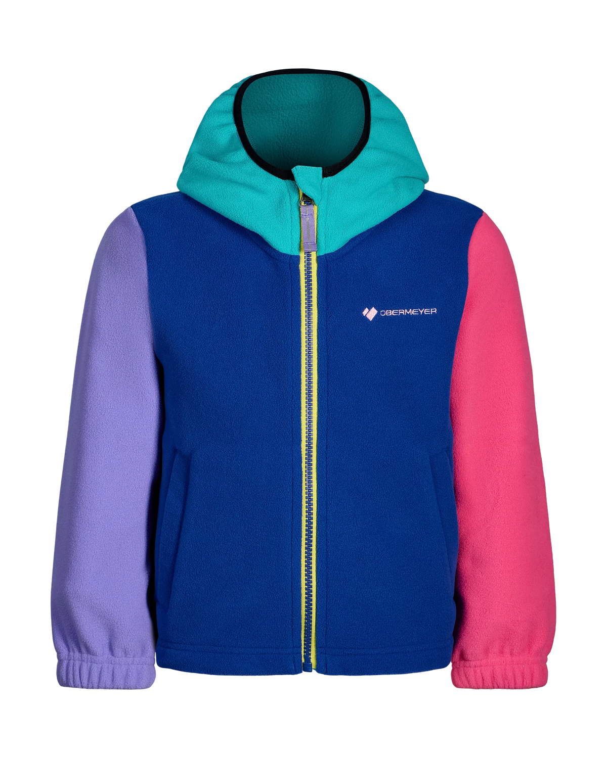 Obermeyer Comfy Cozy Fleece Jacket in Blue Depth, front