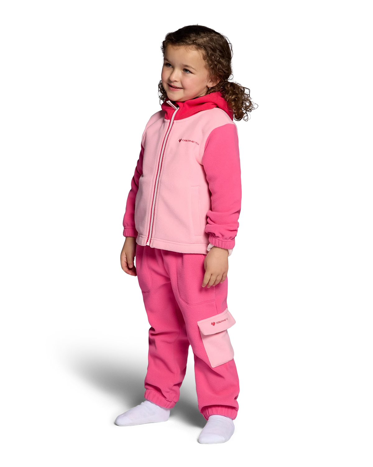 Obermeyer Comfy Cozy Fleece Jacket in Cotton Candy, side