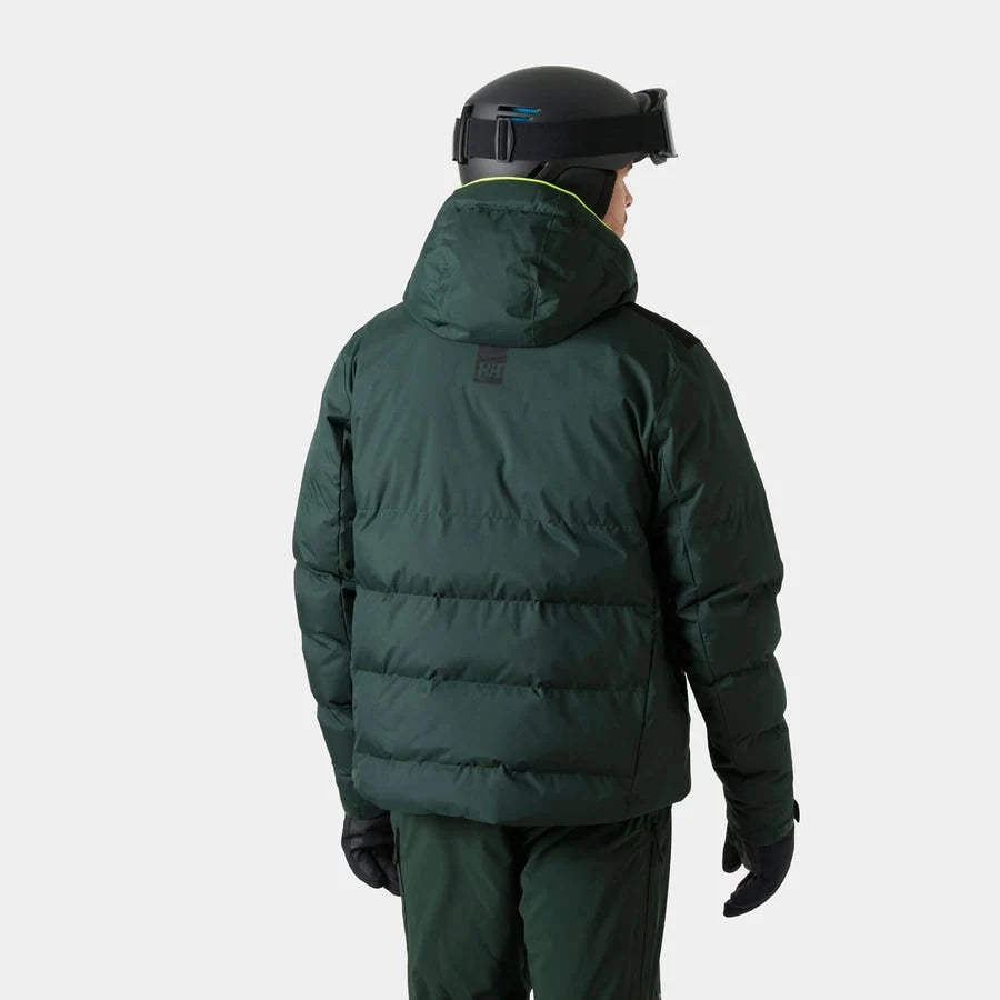 Helly Hansen Kvitfjell Race Puffy Jacket in Dark Jungle, back