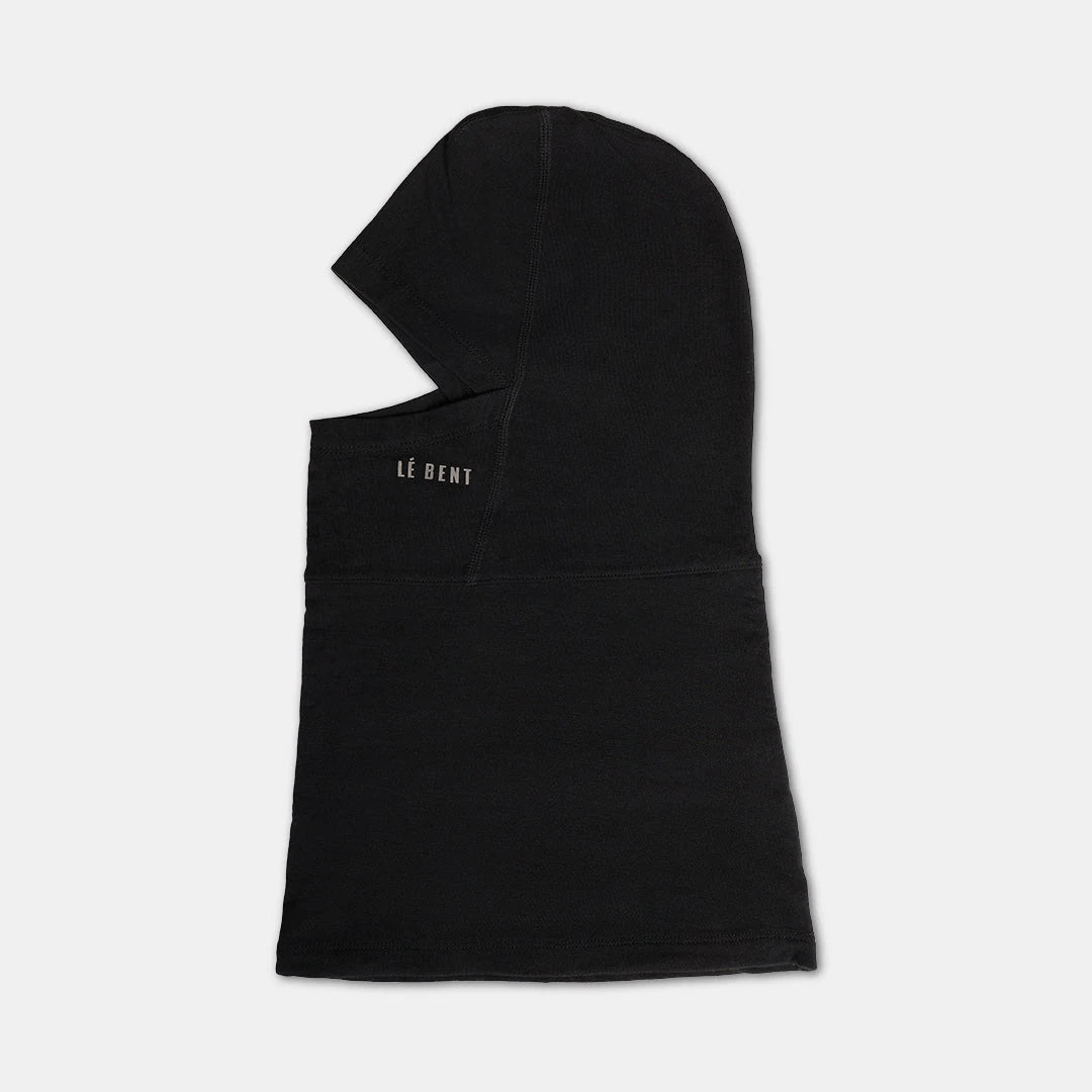 Le Bent Double Up Midweight Balaclava in Black, product view