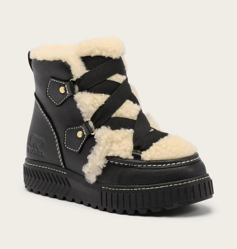 Sorel Ona Ave Alpine LX WP in Black Natural, front-angle