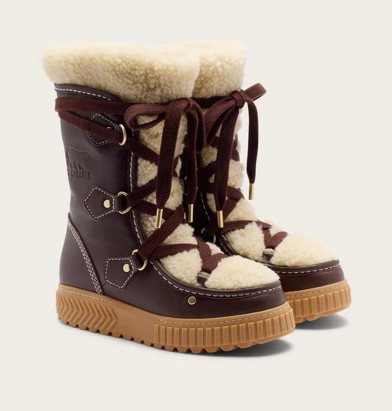 Sorel Ona Ave Alpine Tall LX WP in Red Lodge / Gum 2, front-angle