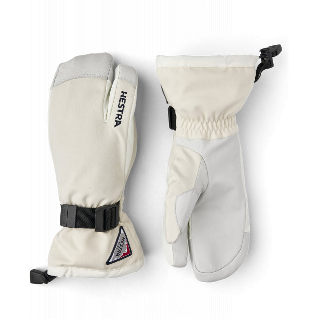 Hestra Powder Gauntlet 3-Finger Glove Off White