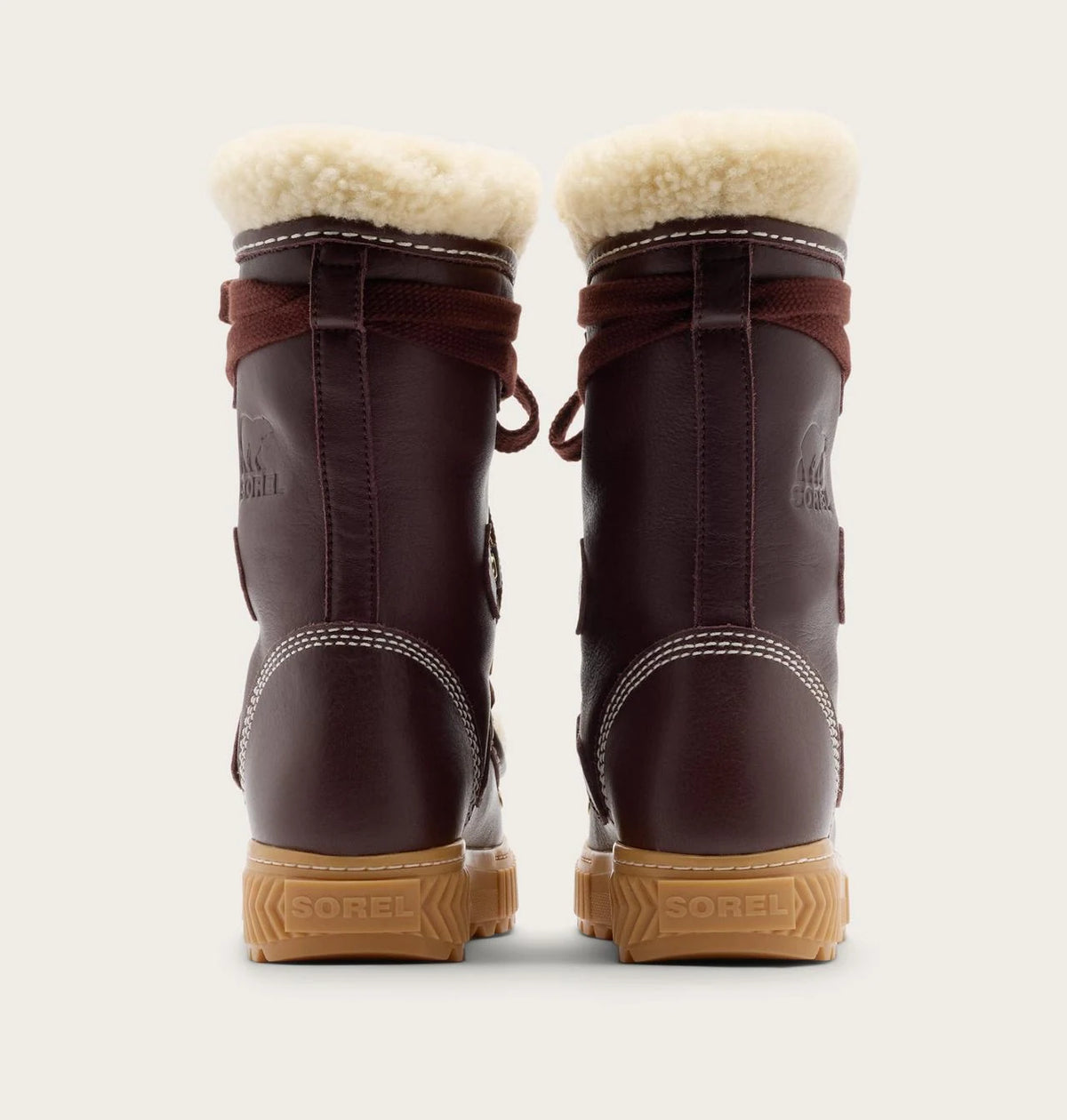 Sorel Ona Ave Alpine Tall LX WP in Red Lodge / Gum 2, back