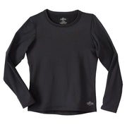 Hot Chillys Youth Micro-Elite Chamois Crew - Can Black