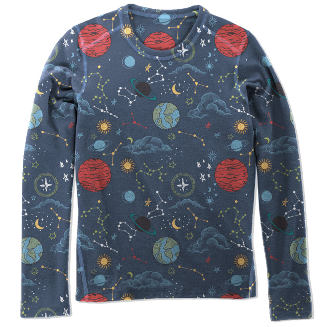 Hot Chillys Youth Originals Print Crew Nebula
