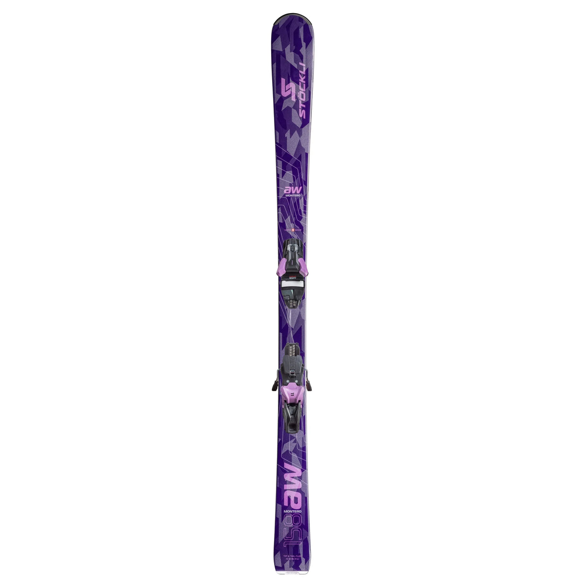 Stockli Montero AW 2027 Womens Skis + Strive 11 Bindings, ski and binding package view