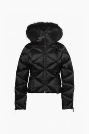 Goldbergh Harumi Ski Jacket Faux Border - Black