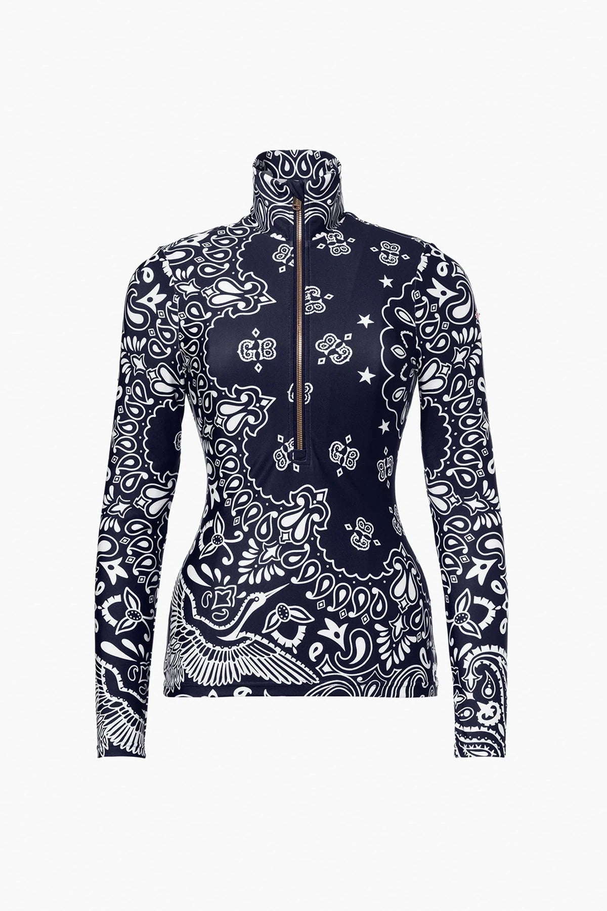 Goldbergh Toriko Ski Pully - Bandana Paisley Blue