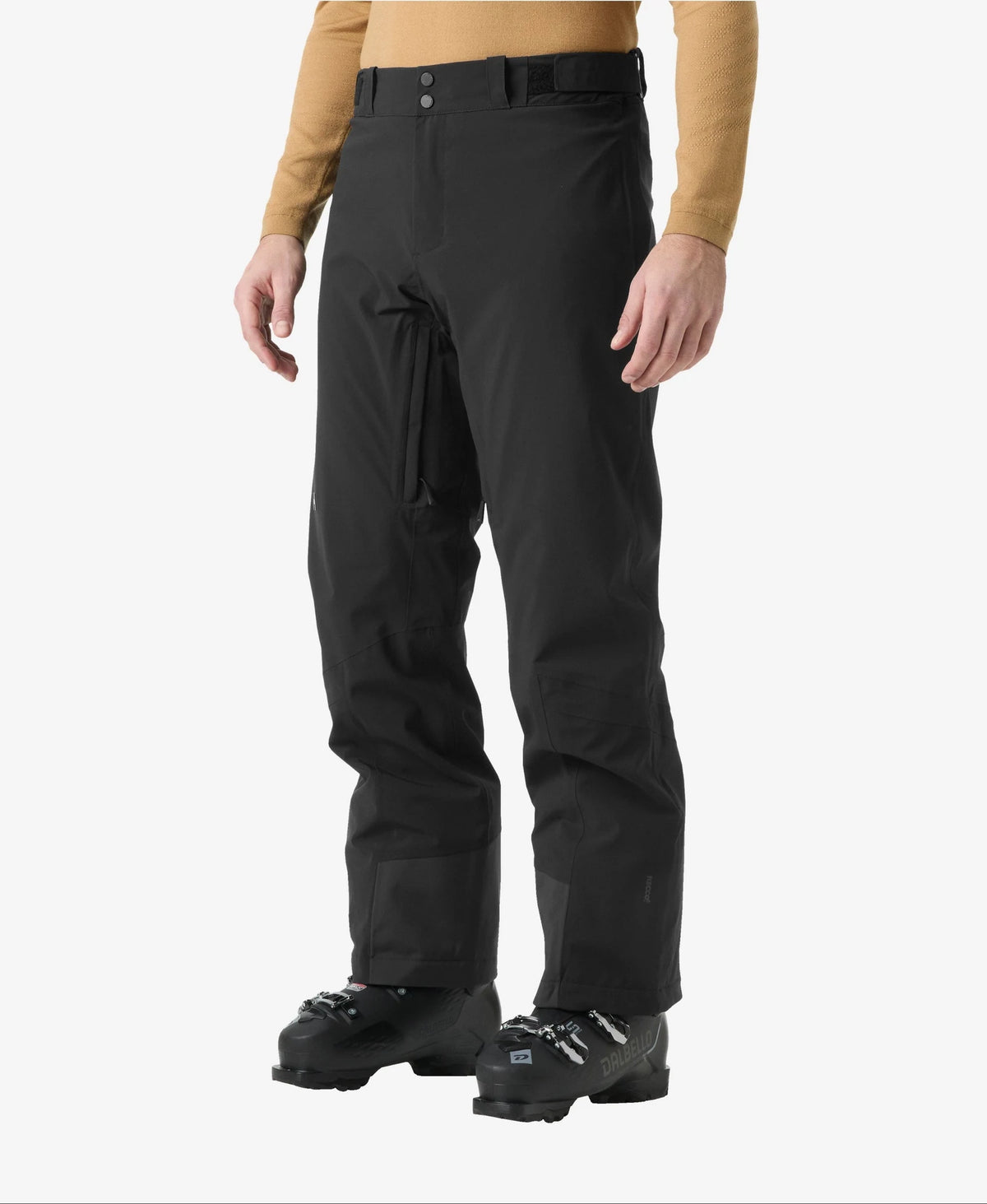 Helly Hansen Alpha Insulated Pant in Black, on-body front