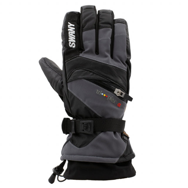 Swany America Mens X-Change Glove 2.1 Charcoal Gray / Black